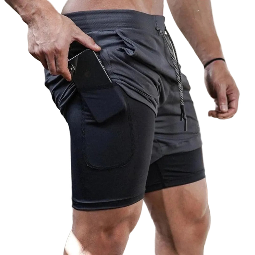 Camo 2-in-1 Running Shorts