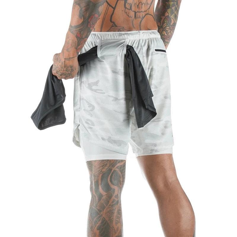 Camo 2-in-1 Running Shorts