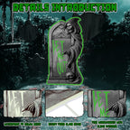 Halloween Tombstone Yard Sign Decorations 6Pcs Glow in the Dark Halloween RIP Tombstone Fluorescence Lawn Sign with 12 Stakes for Haunted House Garden