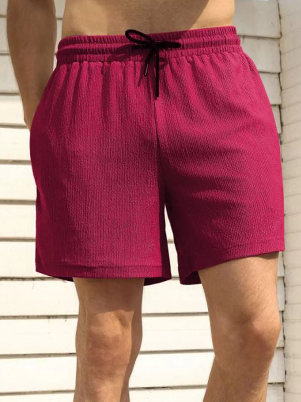 Drawstring Shorts with Pockets