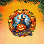 Happy Halloween Wreath Ornaments by G. Debrekht  - Halloween Decor - 8652821