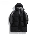 Womens Mid-length Padded Down Jacket, Extra-thick Cotton Coat