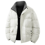 Mens Loose Casual Plus-Thickness Cotton Jacket For Young Men
