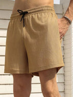Drawstring Shorts with Pockets