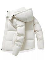 Men's Plus Size Hooded Padded Winter Puffer Jacket