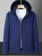 Men's Plus Size Warm Fleece Lined Hooded Winter Coat