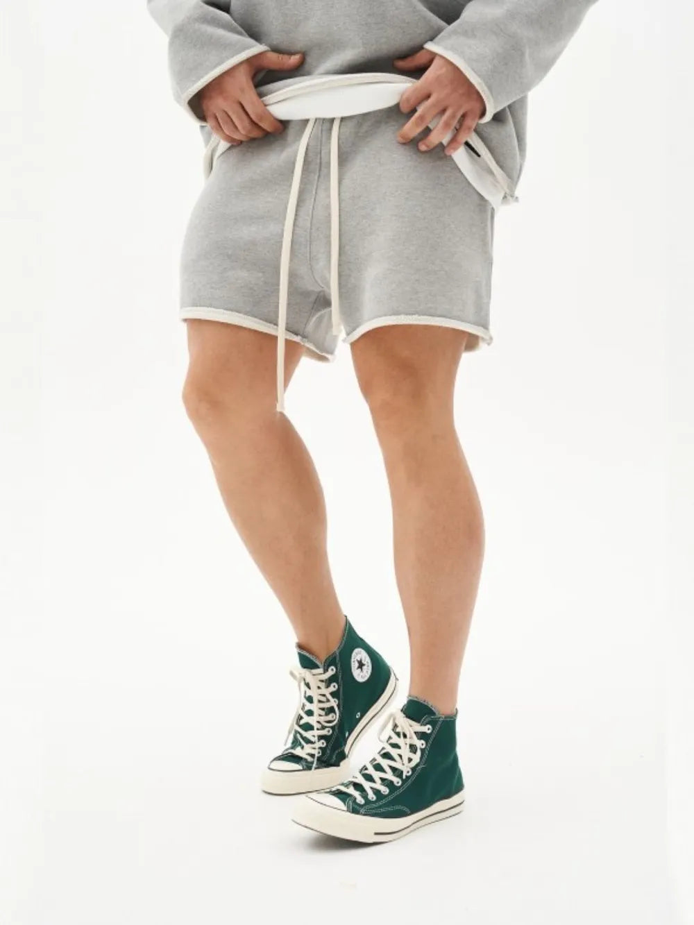 Plus Size Cotton Drawstring Shorts