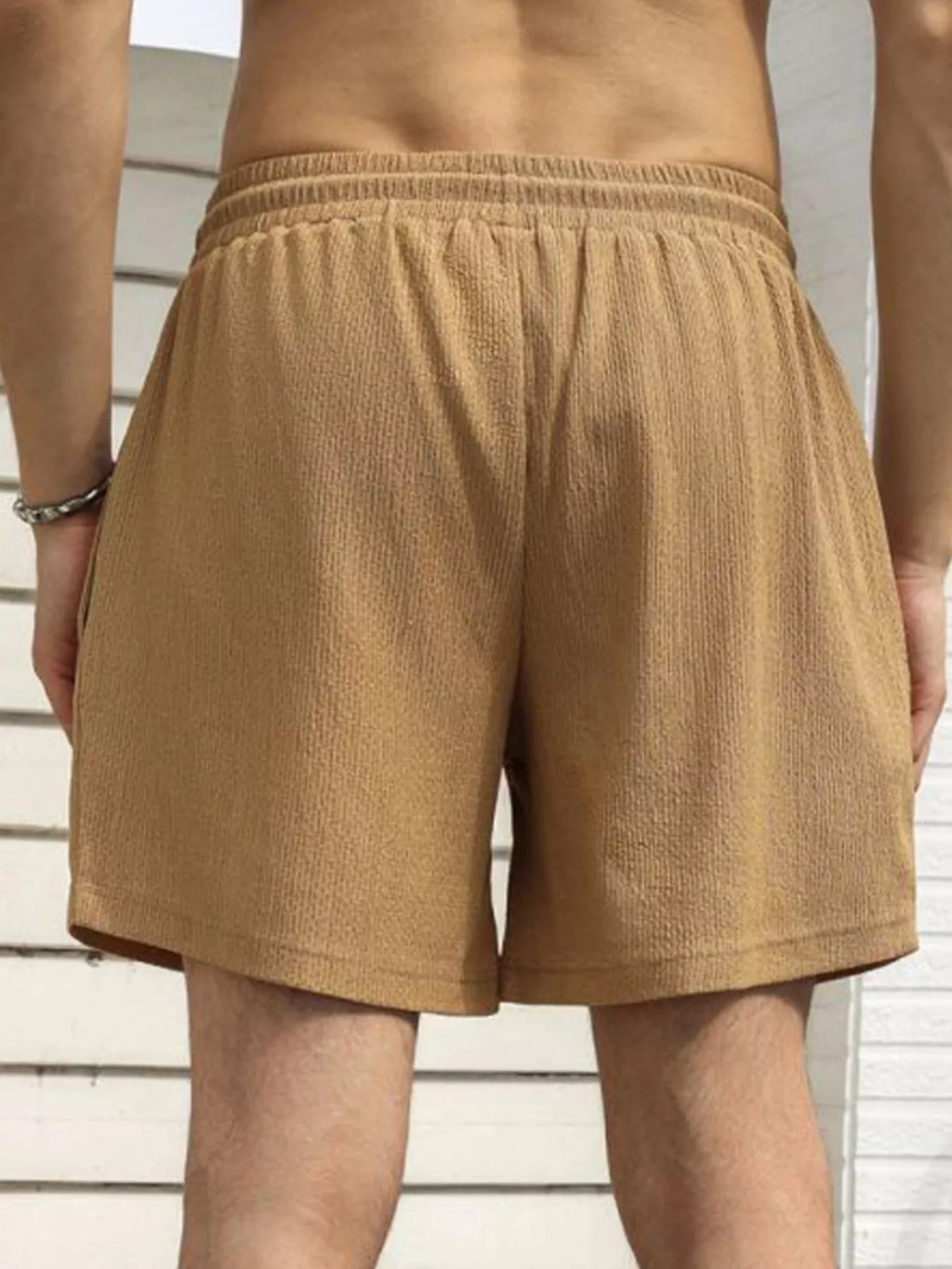 Drawstring Shorts with Pockets