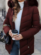 Mid-length Casual Versatile Cotton-padded Coat For Women