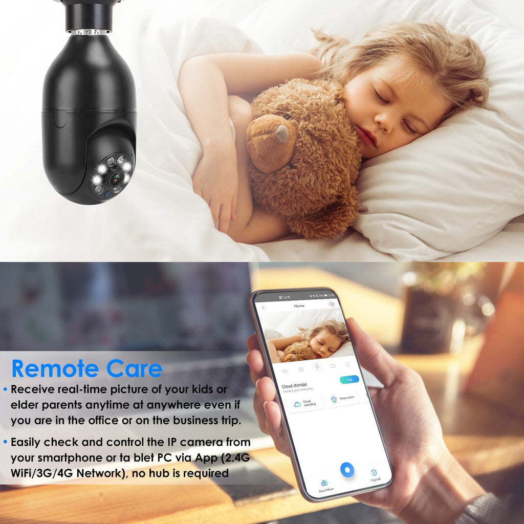 E27 1080P WiFi Bulb Camera