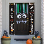 Halloween Porch Decoration October Witch Front Porch Banner Decorations