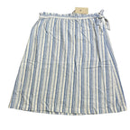 Striped Linen Rayon Midi Skirt