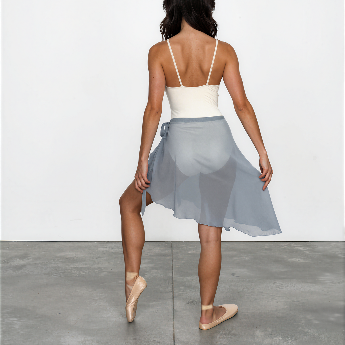Chiffon High-Low Ballet Wrap Skirt