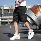 Loose Cotton Cargo Shorts