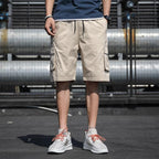 Loose Cotton Cargo Shorts
