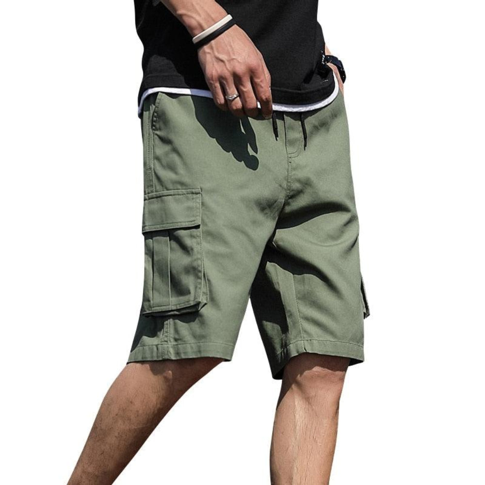 Loose Cotton Cargo Shorts