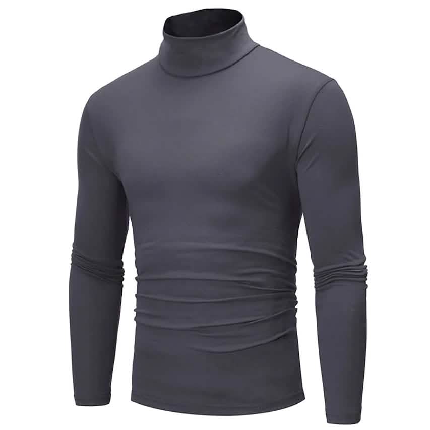 Thermal Mock Turtleneck Long Sleeve Top