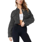 Women's Ripped Denim Jacket