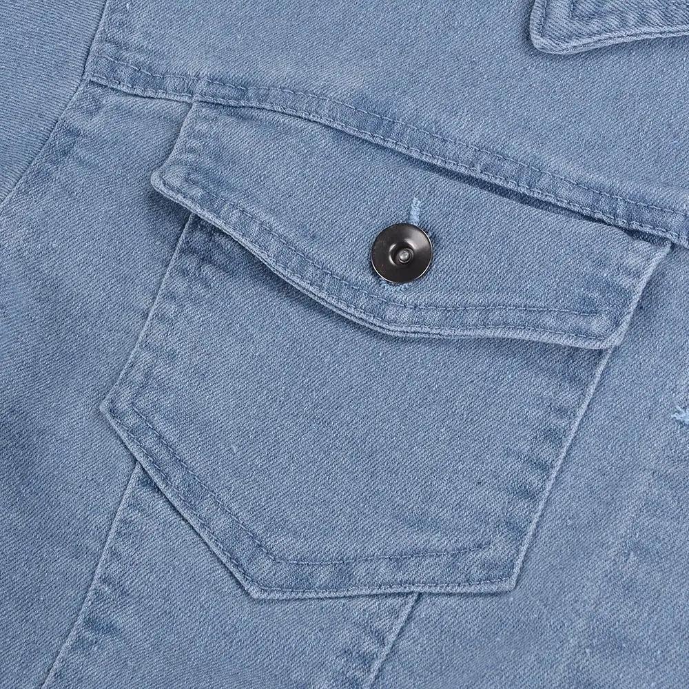 Women's Ripped Denim Jacket