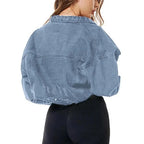 Women's Ripped Denim Jacket