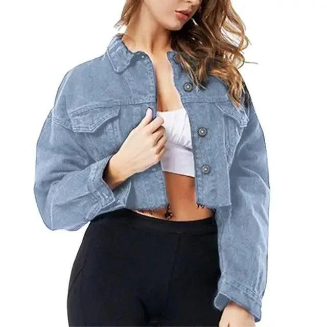 Women's Ripped Denim Jacket
