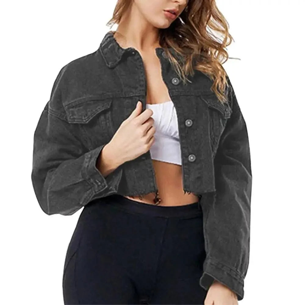 Women's Ripped Denim Jacket