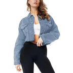 Women's Ripped Denim Jacket