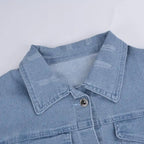 Women's Ripped Denim Jacket
