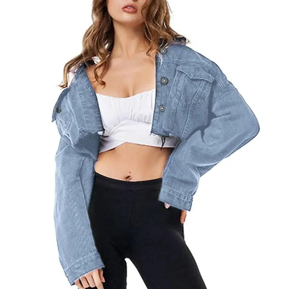 Women's Ripped Denim Jacket