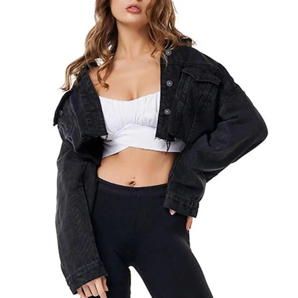 Women's Ripped Denim Jacket
