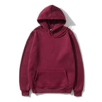 New Stylish Hoodies Sweatshirts Men Fashion Solid Color Red Black Gray Pink Autumn Winter Fleece Hip Hop Hoody Male Solid Color Winter Warm Sweaters For Women Knit Pullover Tops Solid Color Loose Fashion Long Sleeve Blouse