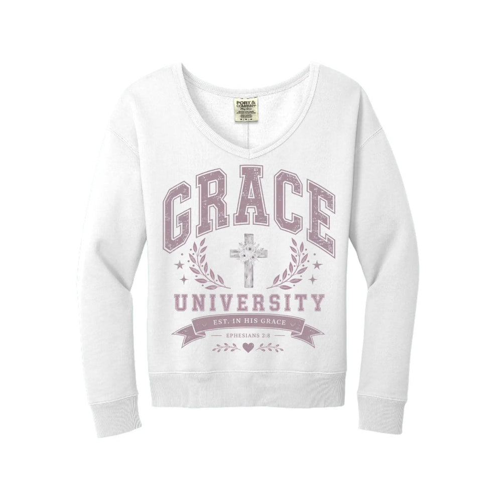 Faith University V-Neck Sweatshirt
