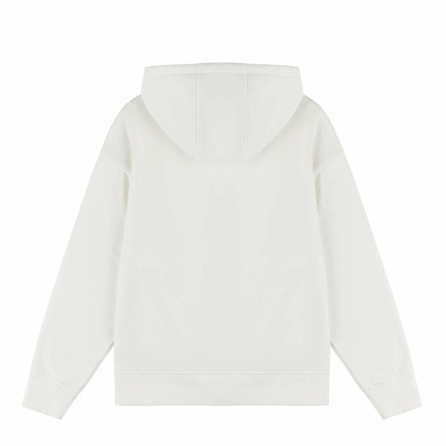 AMERICLOUD Women's Soft Brushed Fleece Zip Up Hoodie White XXL New