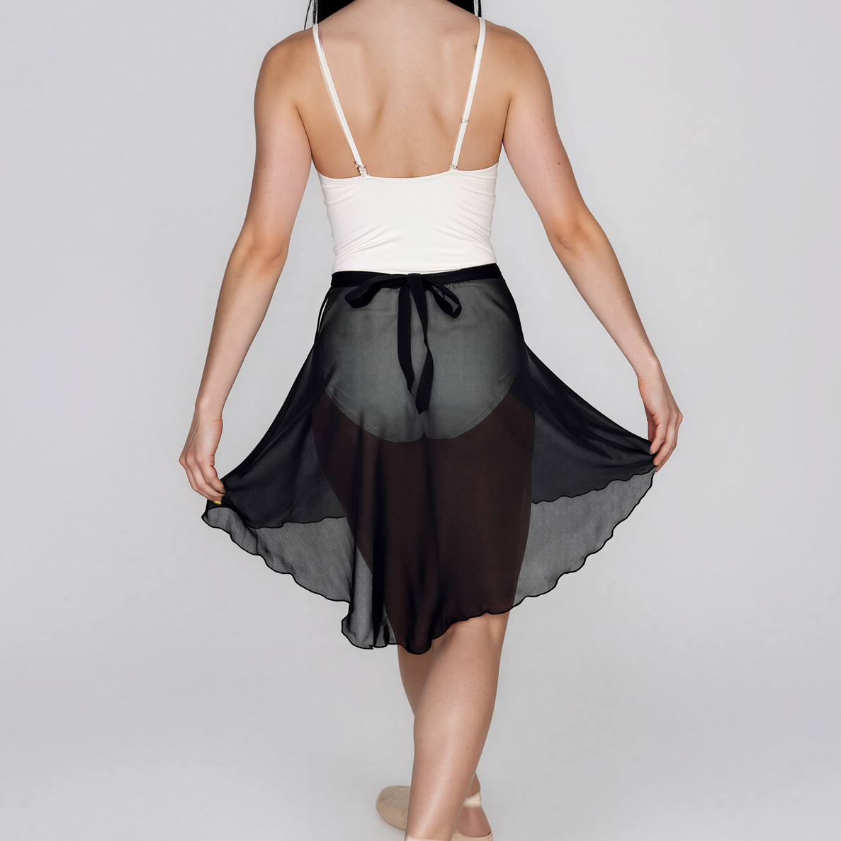 Contemporary High-Low Ballet Wrap Skirt