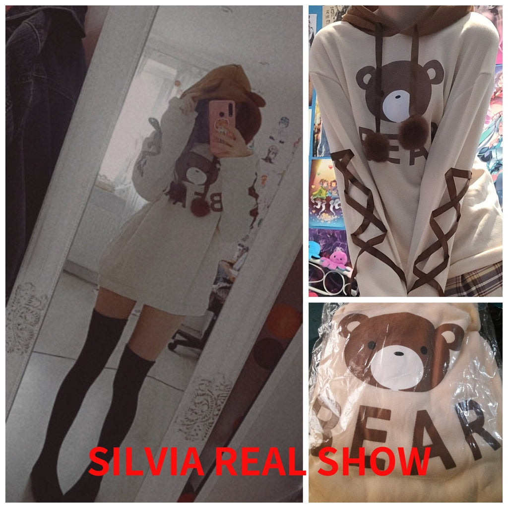 Bear Cap Fleece Hooded Sweatshirt