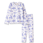 Toile de Jouy Bamboo Girls Pajama Set