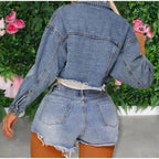 Women's Cropped Denim Jacket