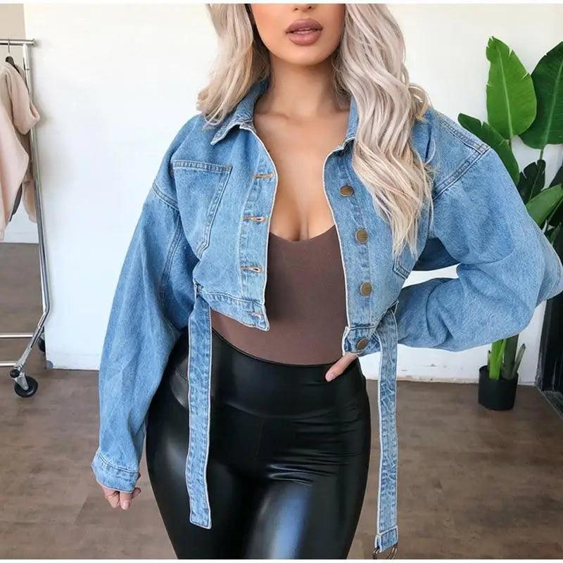 Women's Cropped Denim Jacket