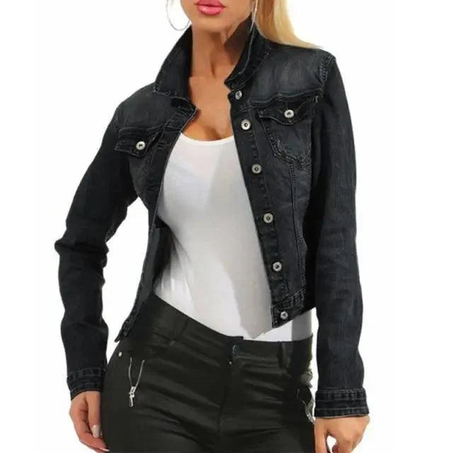 Women's Cropped Denim Jacket