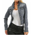Women's Cropped Denim Jacket
