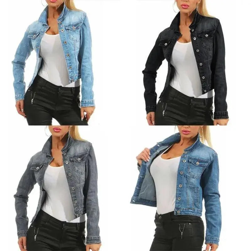 Women's Cropped Denim Jacket