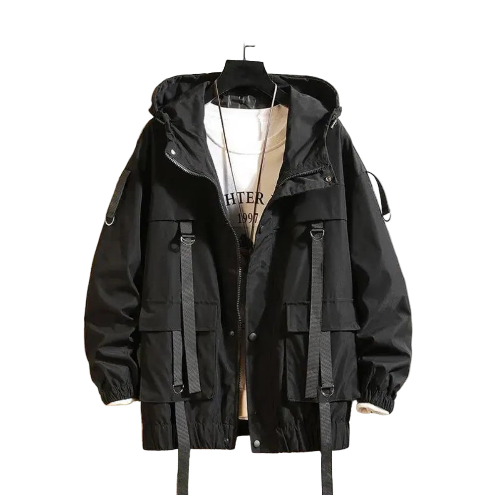 Vintage Hooded Windbreaker Jacket