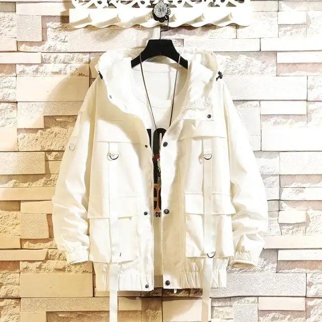 Vintage Hooded Windbreaker Jacket
