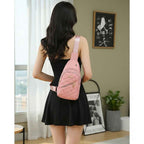 Women's Shoulder Sling Bag - Nylon Adjustable Strap Crossbody Purse