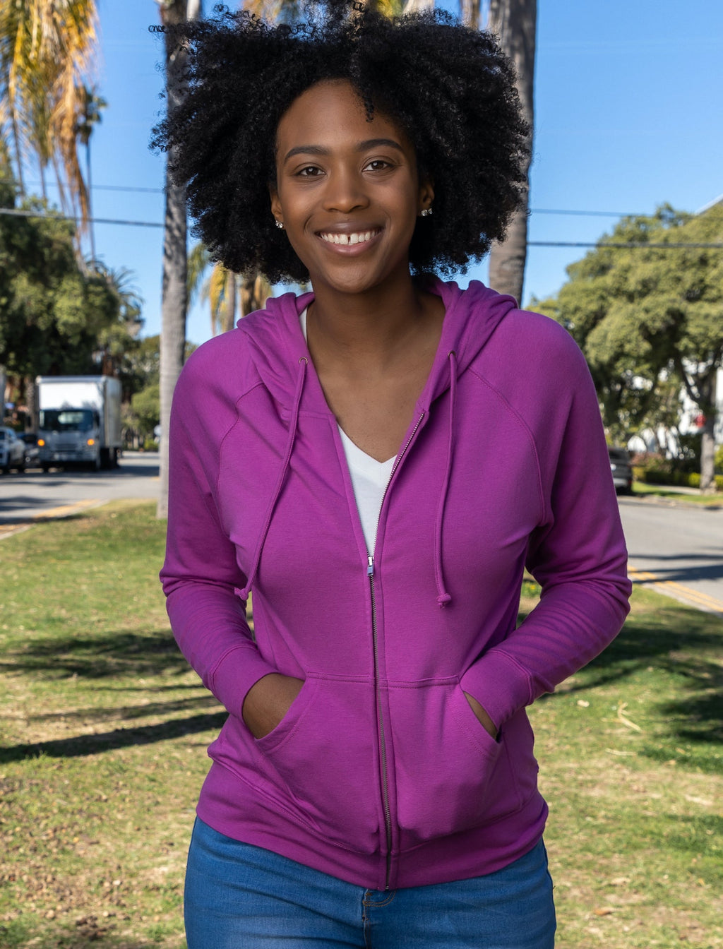 Bamboo French Terry Zip Hoodie
