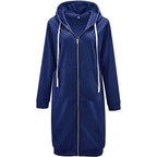 Women's Long Zip-Up Hoodie