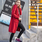 Women's Long Zip-Up Hoodie