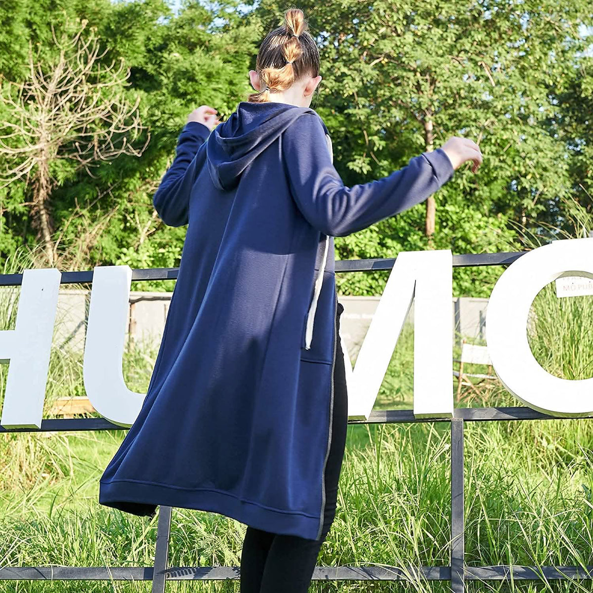 Women's Long Zip-Up Hoodie