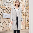 Women's Long Zip-Up Hoodie