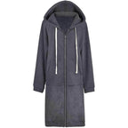 Women's Long Zip-Up Hoodie